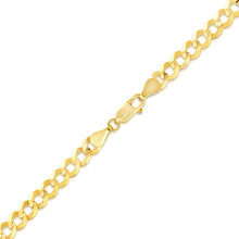 Load image into Gallery viewer, 10k Yellow Gold 3.1mm Curb Cuban Chain Necklace
