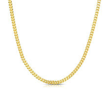 Load image into Gallery viewer, 10k Yellow Gold 3.5mm Lite Franco Chain Link Necklace
