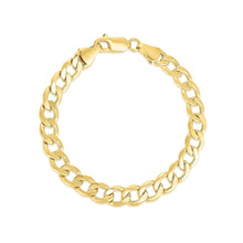 Load image into Gallery viewer, 10k Yellow Gold 10mm Solid Curb Cuban Bracelet and Anklet
