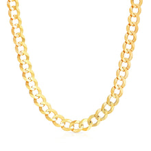 Load image into Gallery viewer, 10k Yellow Gold 10mm Curb Cuban Chain Necklace
