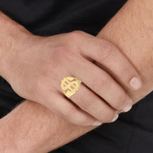 Load image into Gallery viewer, 10k Yellow Gold Dollar Sign Nugget Ring
