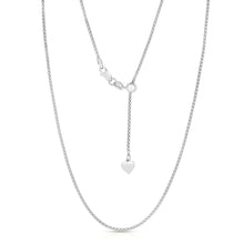 Load image into Gallery viewer, 14k Yellow Gold White Gold or Rose Gold Adjustable Paperclip Link Chain Necklace, 22 Inch
