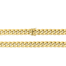 Load image into Gallery viewer, 10k Yellow Gold 12.8mm Semi-Lite Miami Cuban Chain Necklace
