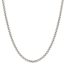 Load image into Gallery viewer, 14k Yellow Gold or White Gold 2.5mm Lite Round Box Chain Link Necklace
