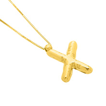 Load image into Gallery viewer, 14k Yellow Gold 15mm Helium Balloon Initial Letter A Pendant with 18&quot; Inch Box Chain Necklace
