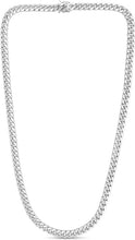 Load image into Gallery viewer, 10k White Gold 7.3mm Semi-Lite Miami Cuban Chain Necklace
