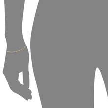 Load image into Gallery viewer, Solid Diamond Cut Rope Chain Bracelet and Anklet, 10k Fine Gold, 2.5mm (0.1&quot;)
